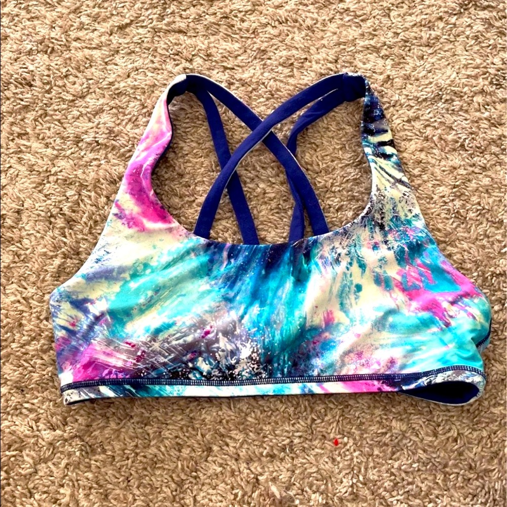 Ivvivva Girls Sports bra Sz 14- Gorgeous print